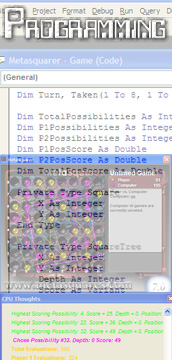 Programming Section: Metasquarer code and interface